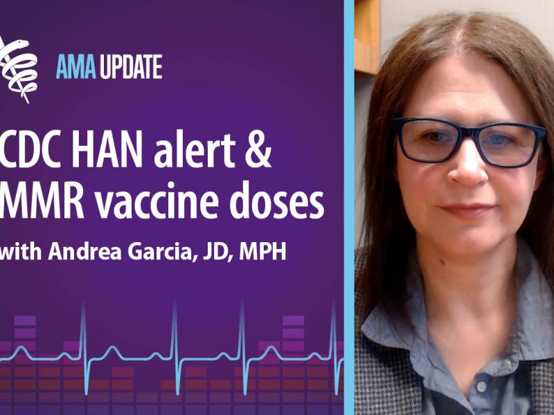 AMA Update for March 25, 2024: New study on colon cancer bacteria, recent measles outbreak, MMR vaccine dose and U.S. life expectancy