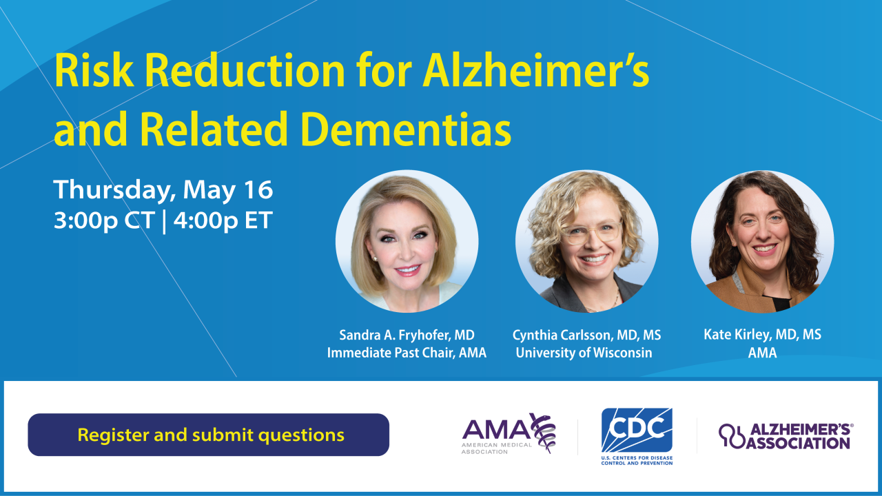 Risk Reduction for Alzheimer’s and Related Dementias