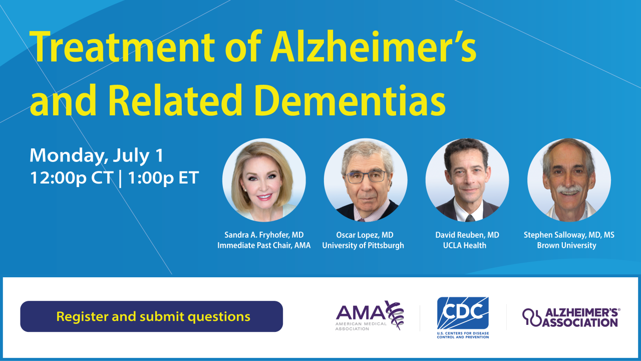 Treatment of Alzheimer’s and Related Dementias webinar