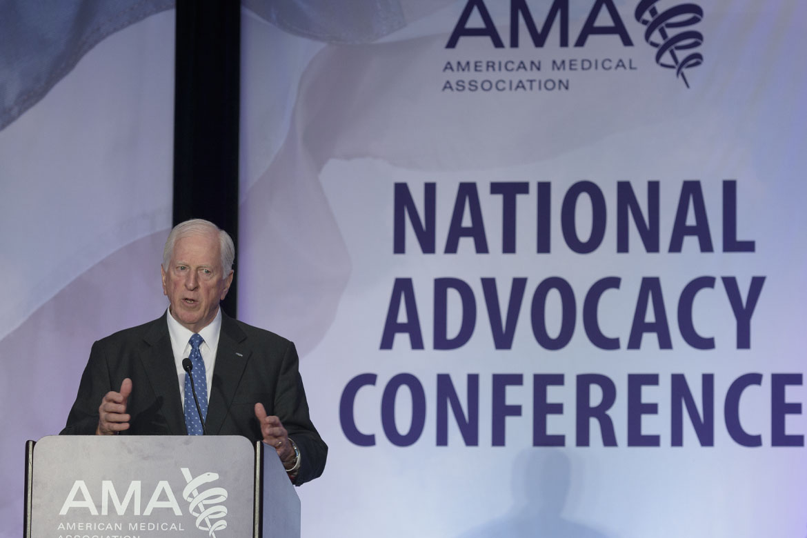 Rep. Mike Thompson, D-Calif. at the AMA National Advocacy Conference.