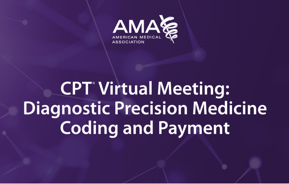 Save the date -  Diagnostic precision medicine coding and payment