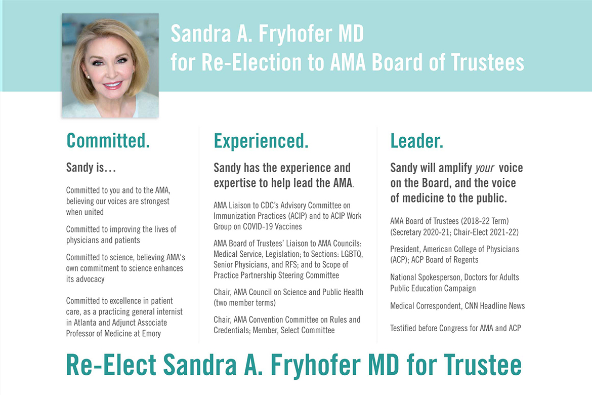 ​ Sandra Fryhofer, MD, experience