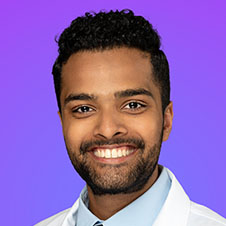  Third-year medical student Anand Singh.