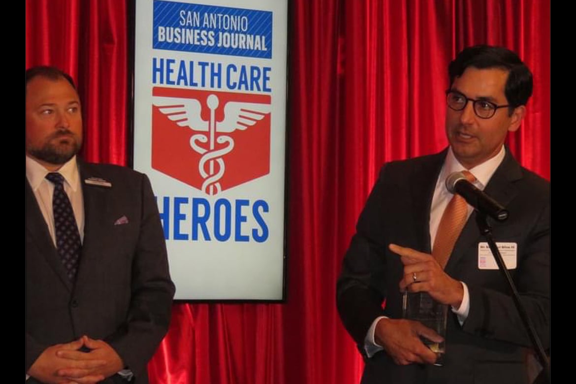 Ezequiel “Zeke” Silva, III, MD, at Health Care Heroes awards