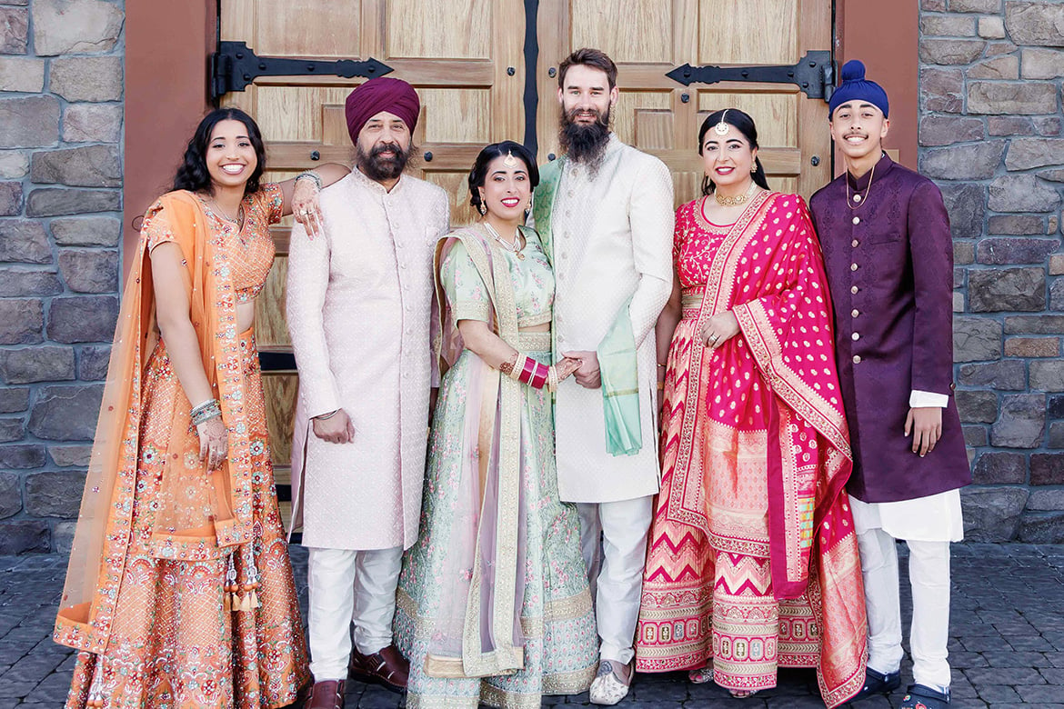 Seema Sidhu, MD, at a family wedding