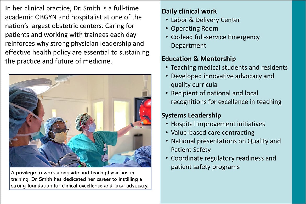 Heather A. Smith, MD, MPH: Daily practice