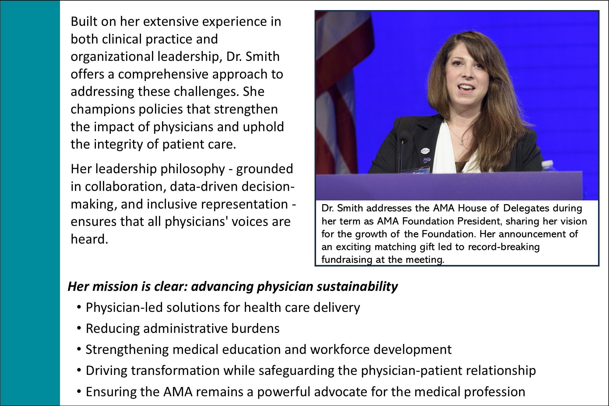 Heather A. Smith, MD, MPH: Frontline experience