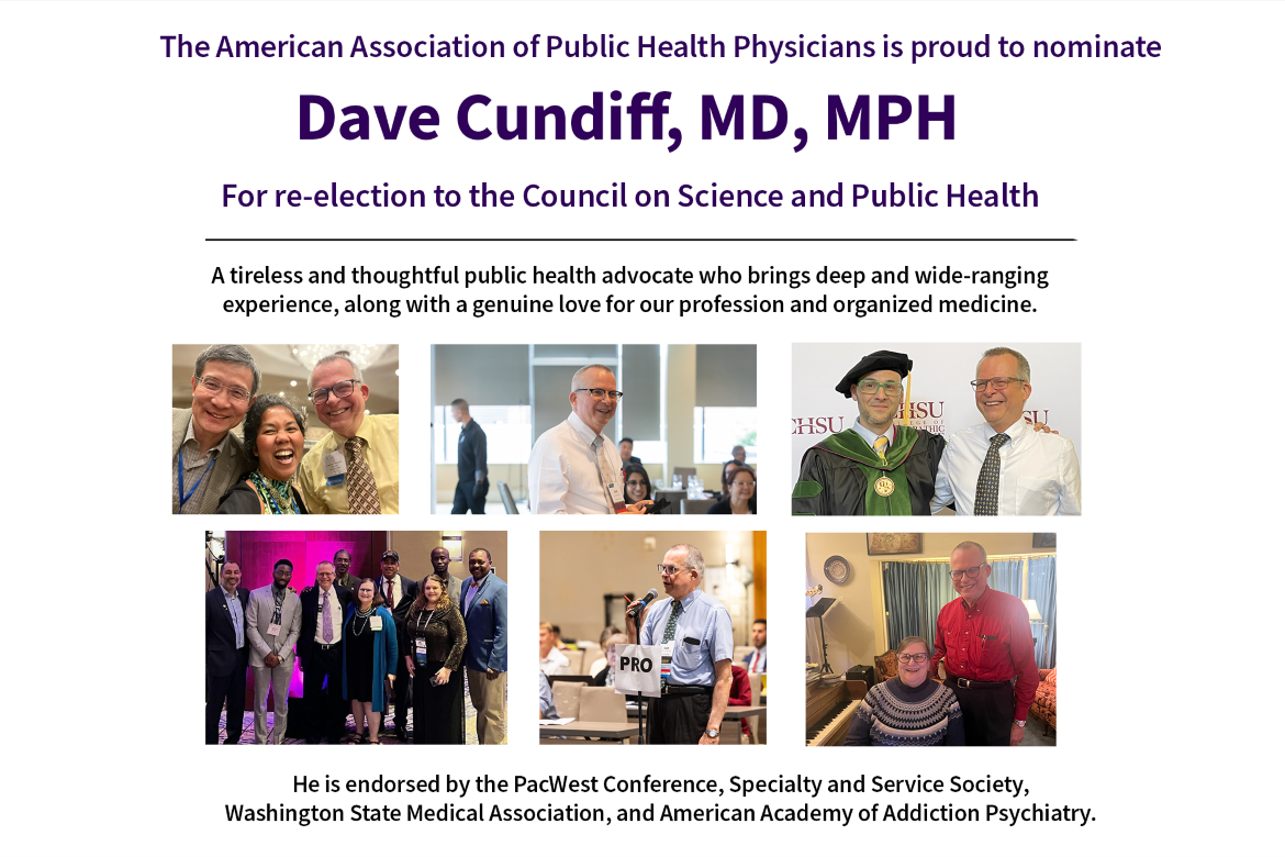 Dave Cundiff, MD, MPH, re-election