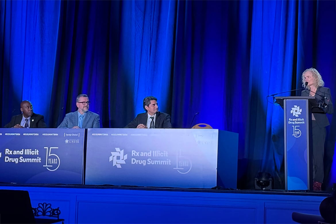 AMA President Bobby Mukkamala, MD, at the Rx and Illicit Drug Summit