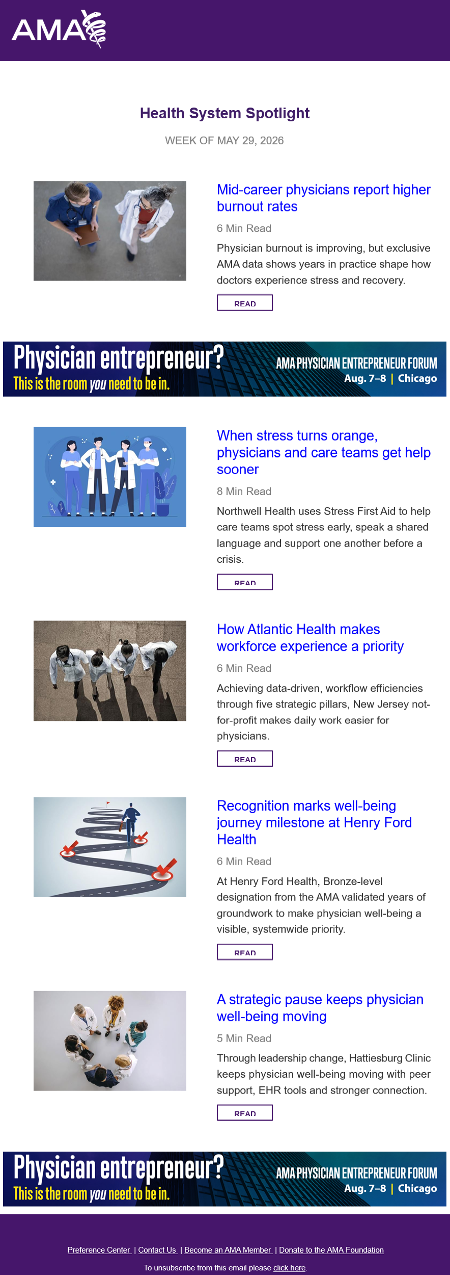 Health System Partners newsletter sample (2026 update)