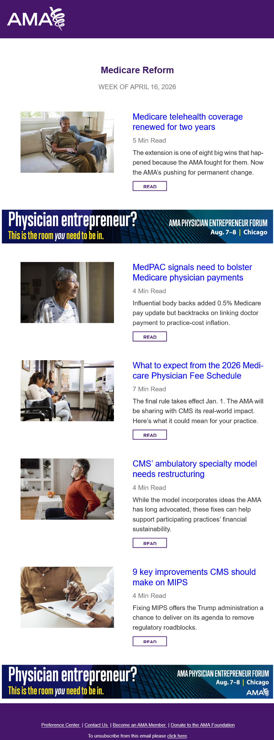 Medicare Physician Pay Newsletter Sample (2026 update)