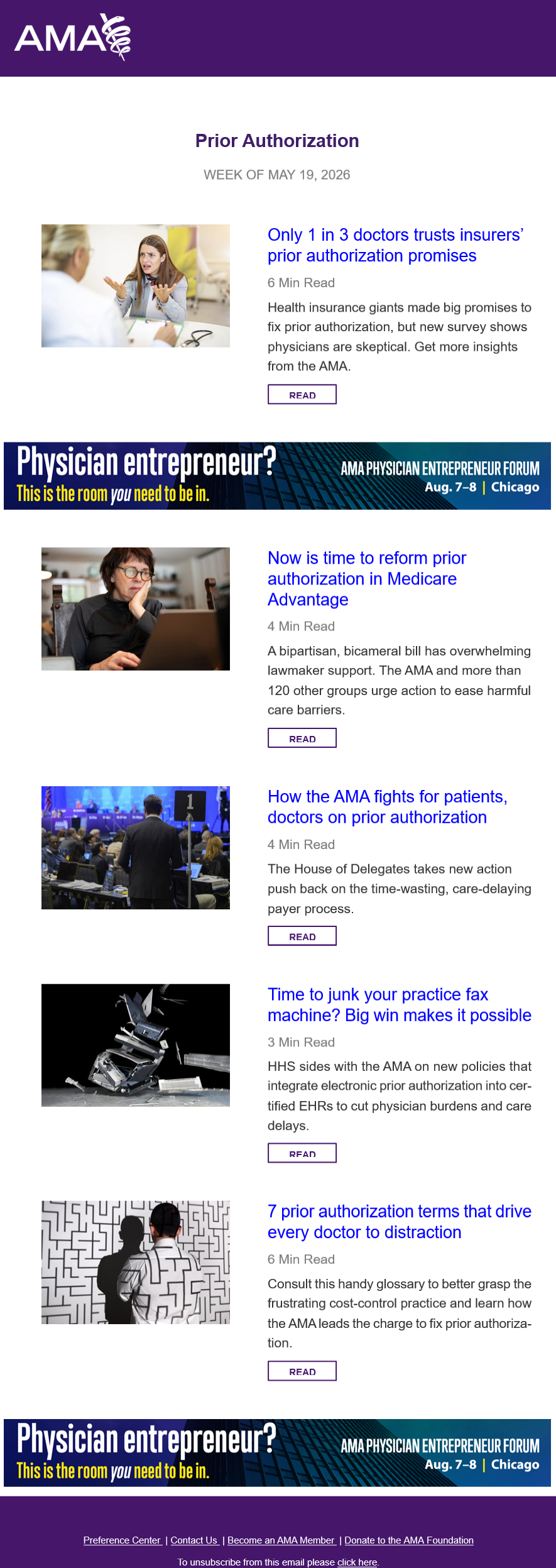 Prior Authorization newsletter sample (2026 update)