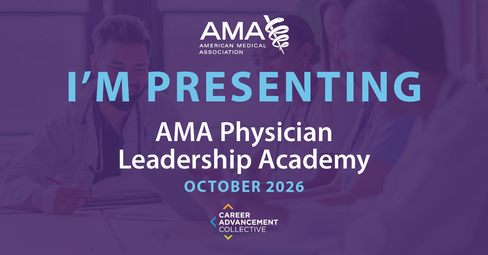 Physician Leadership Academy: Presenter X and LinkedIn post