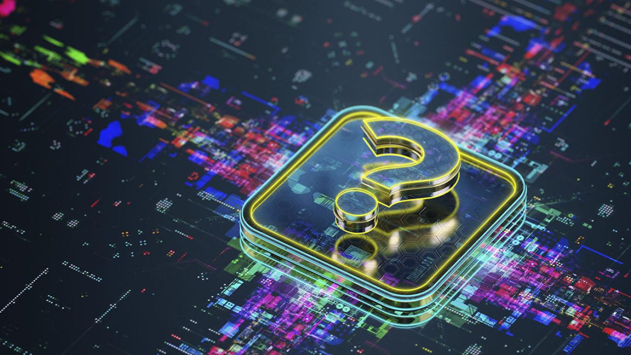 CPU and question icon