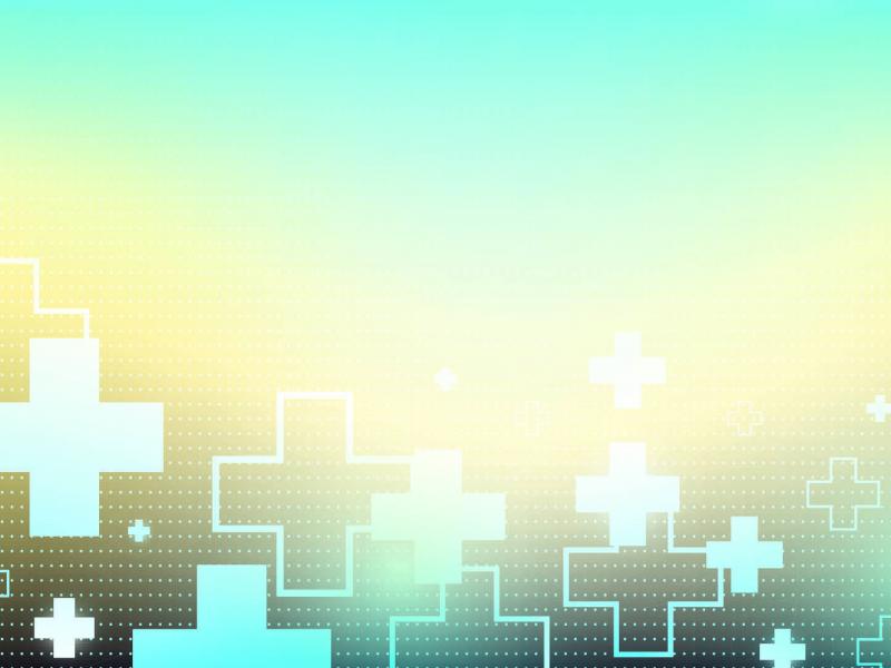 Series of plus symbols on color background