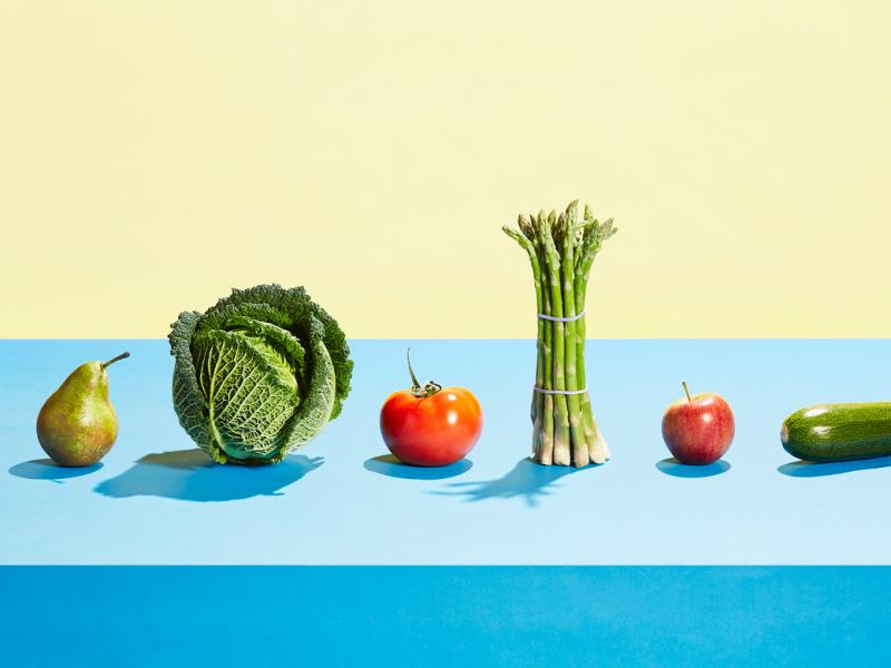 Assorted fruits and vegetables
