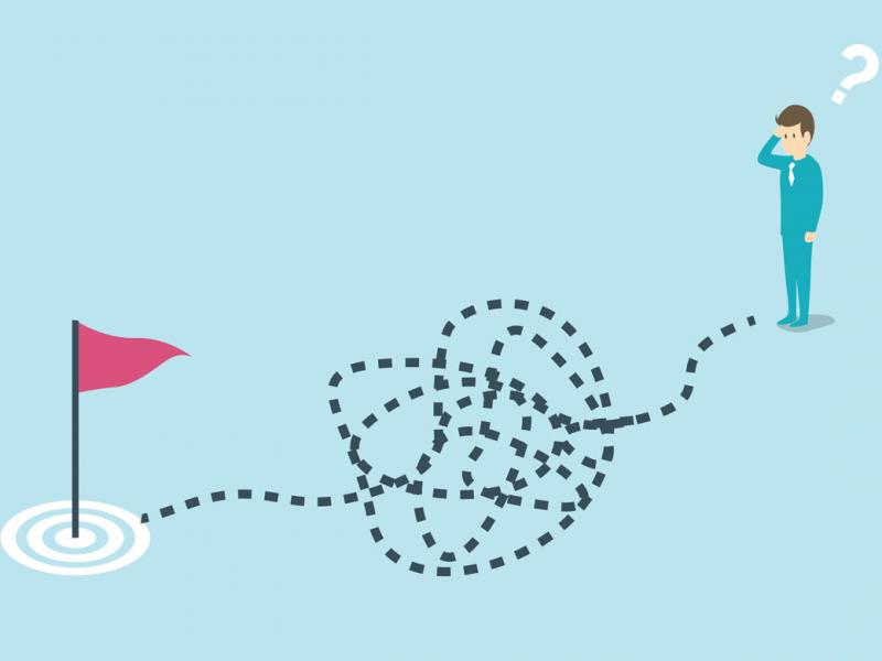 Illustration of person going on a journey