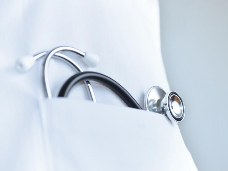 Stethoscope in a pocket