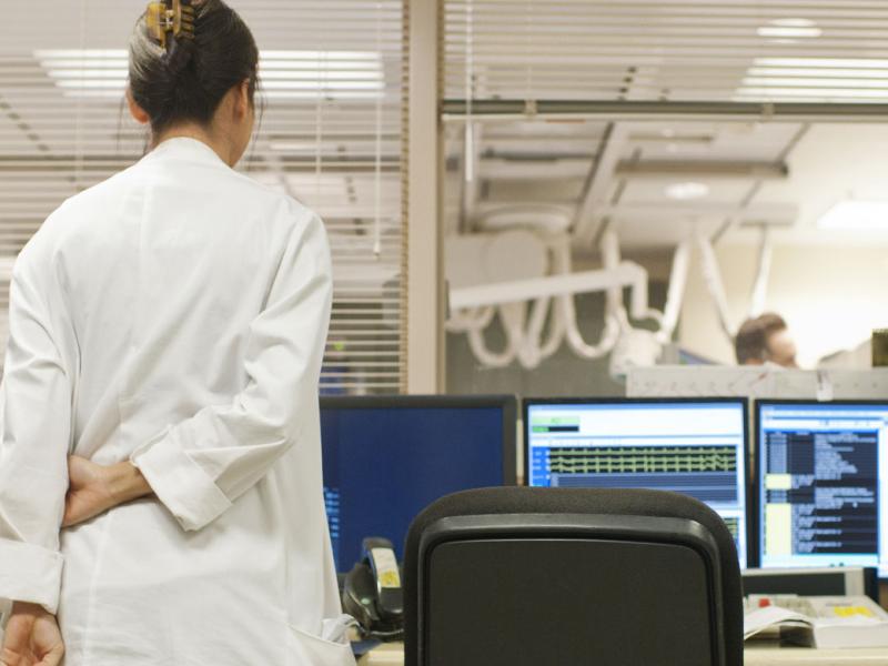 Physician in a hospital