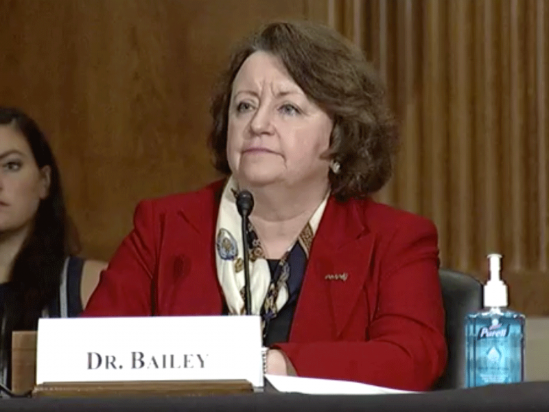 Dr. Susan Bailey at U.S. Senate hearing