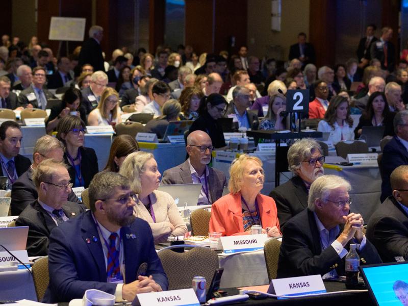 2023 Annual Meeting delegates from Kansas and Missouri