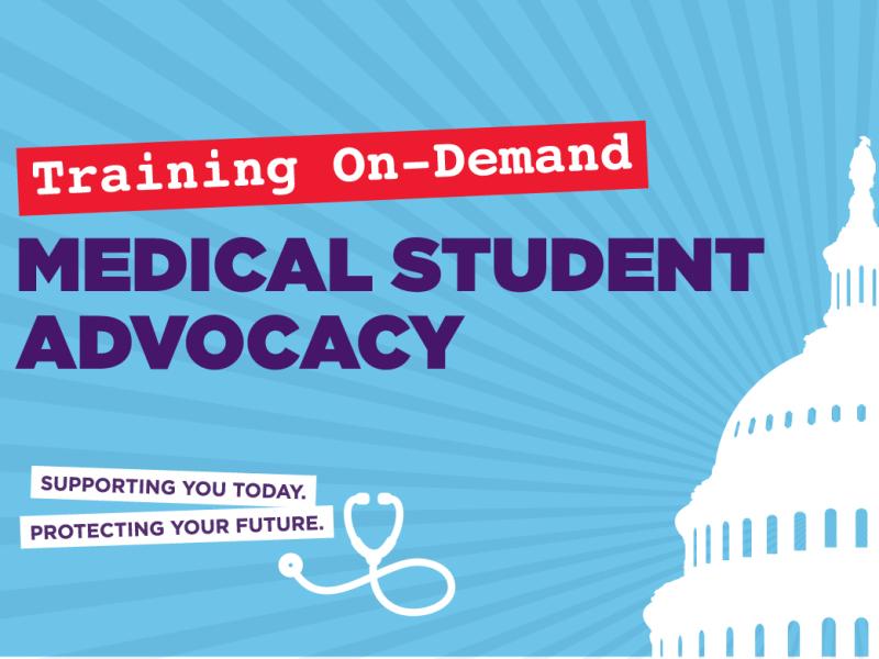 Medical student advocacy training on demand