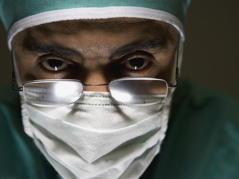 Doctor wearing surgical mask