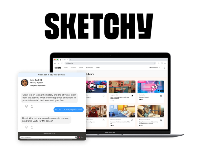 Sketch Medical test prep
