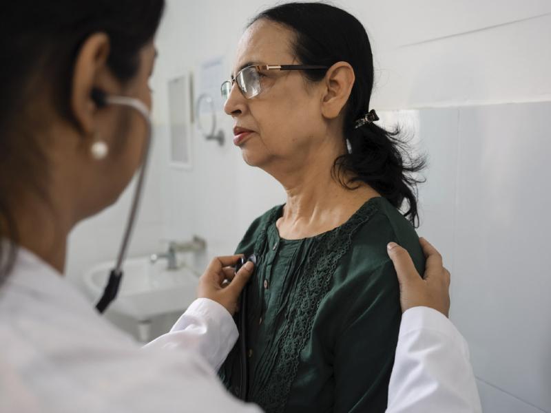 Patient in doctor's appointment