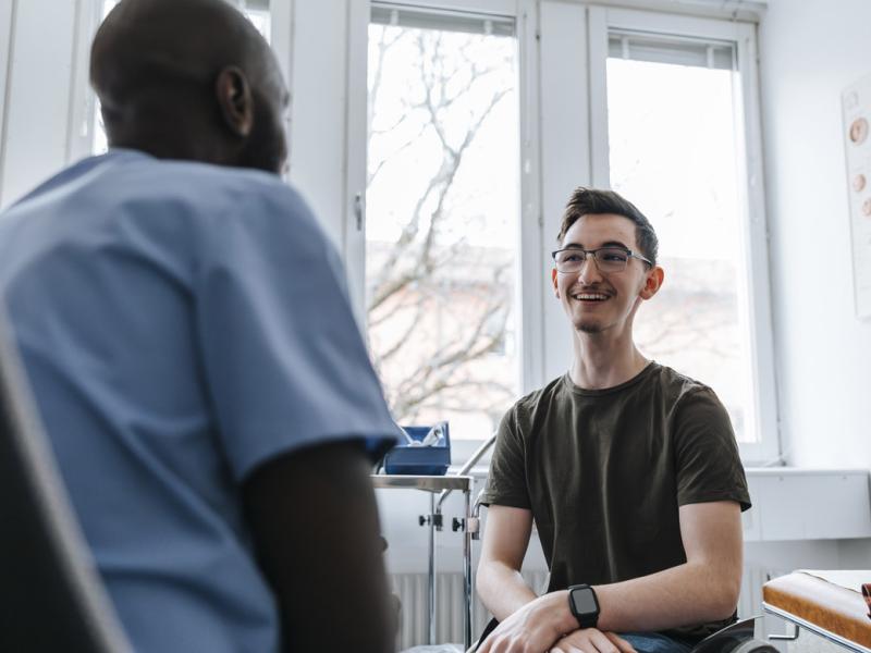 Smiling patient