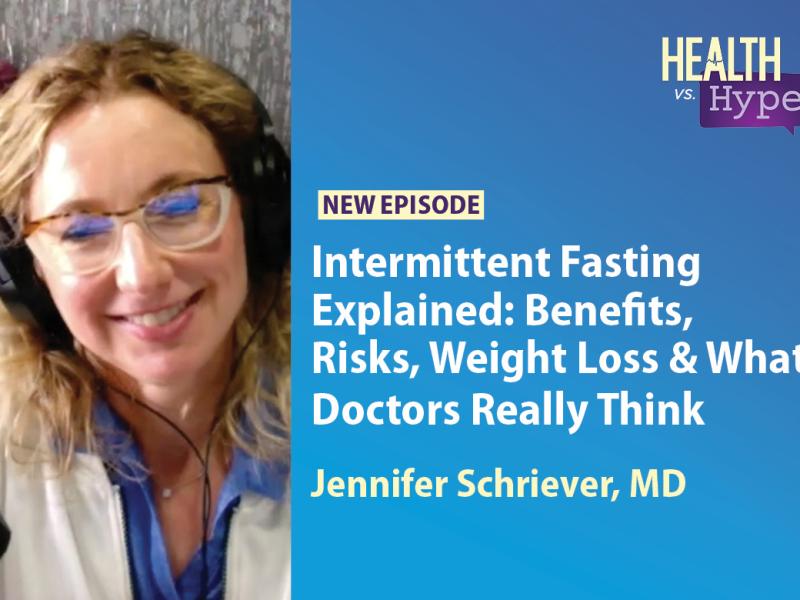 Jennifer Schriever, MD, featured on "Health vs. Hype" AMA podcast