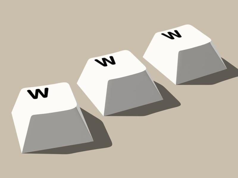 W keys from a keyboard