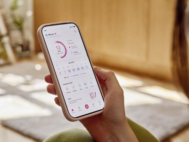 Health app on a smartphone