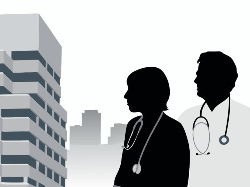 Physician silhouettes
