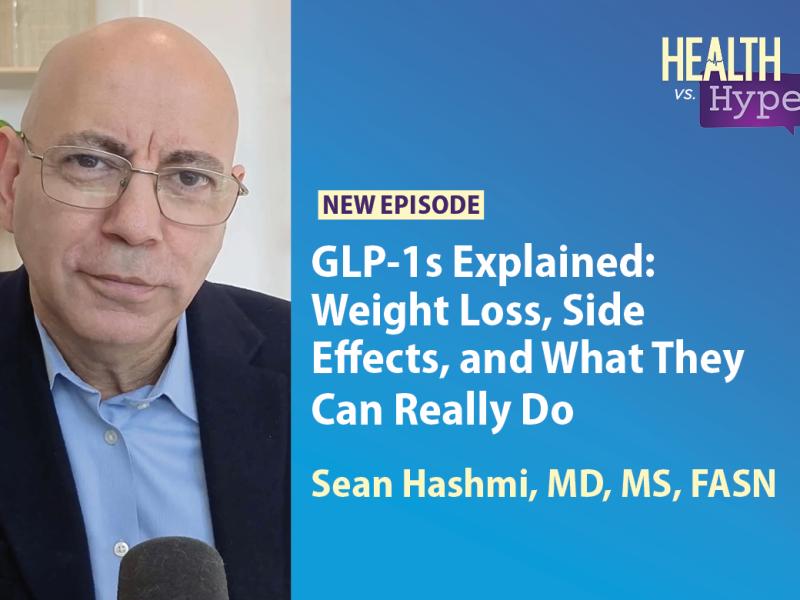 Sean Hashmi, MD, featured on "Health vs. Hype" AMA podcast