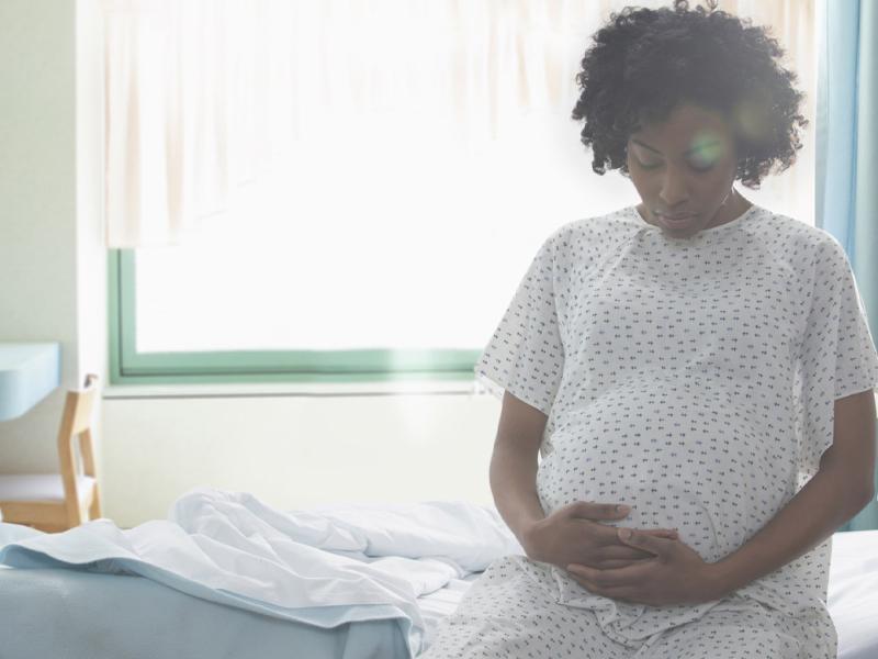 Pregnant patient in an appointment