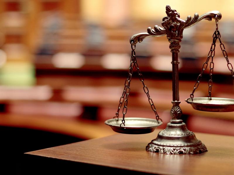 The scales of justice. 