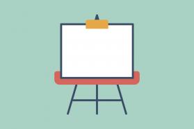 Graphic of a blank poster