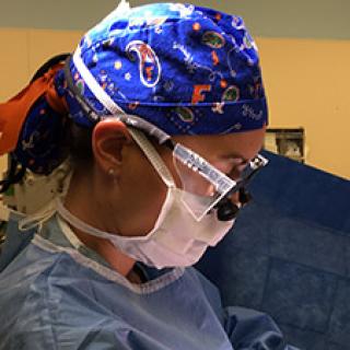 Krystal Tomei, MD, in operating room (OR)