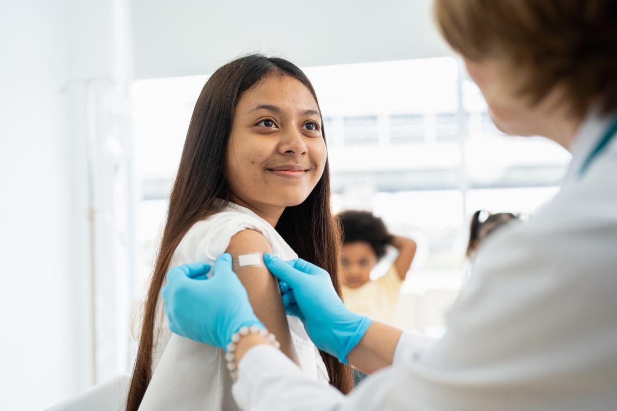Child gets vaccine care