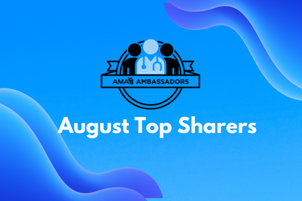Ambassadors August top sharers
