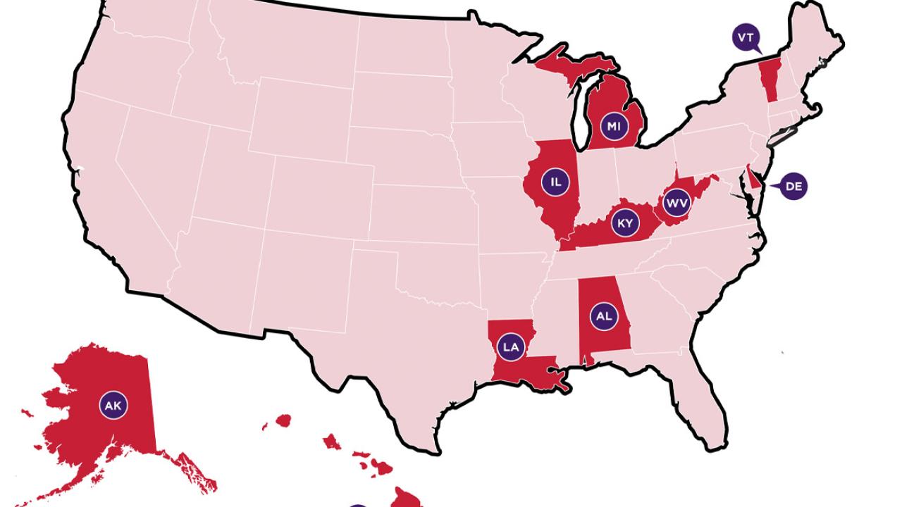10 states with the least competitive health insurance markets ...