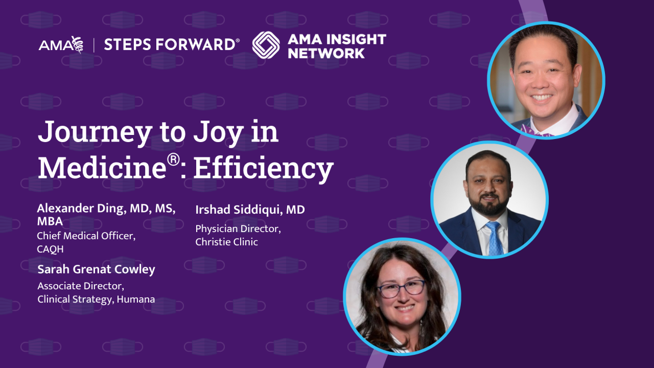 Journey to Joy webinar: Efficiency of Practice Environment