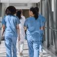 Group of physicians in a hallway