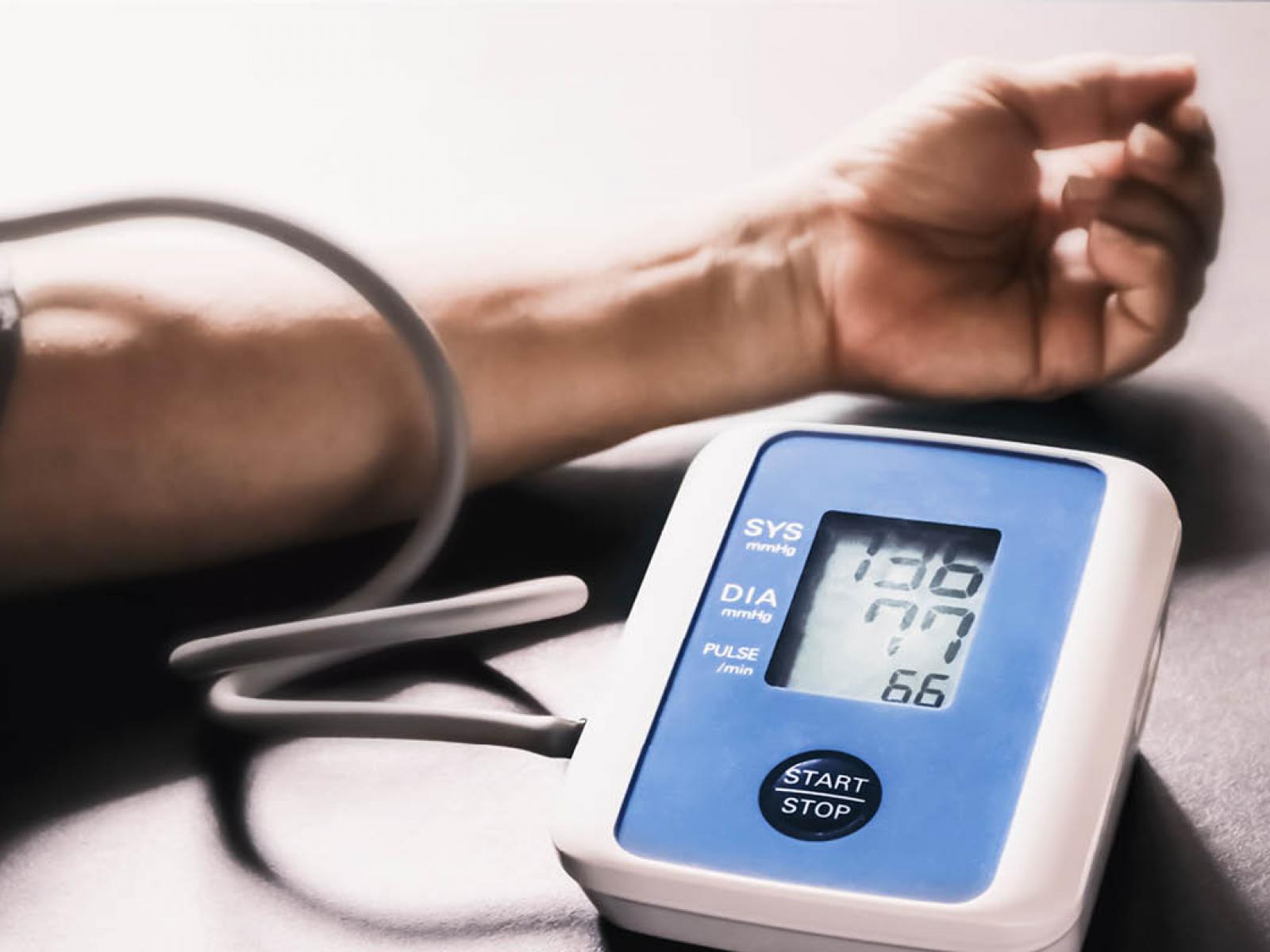 Person using a BP machine