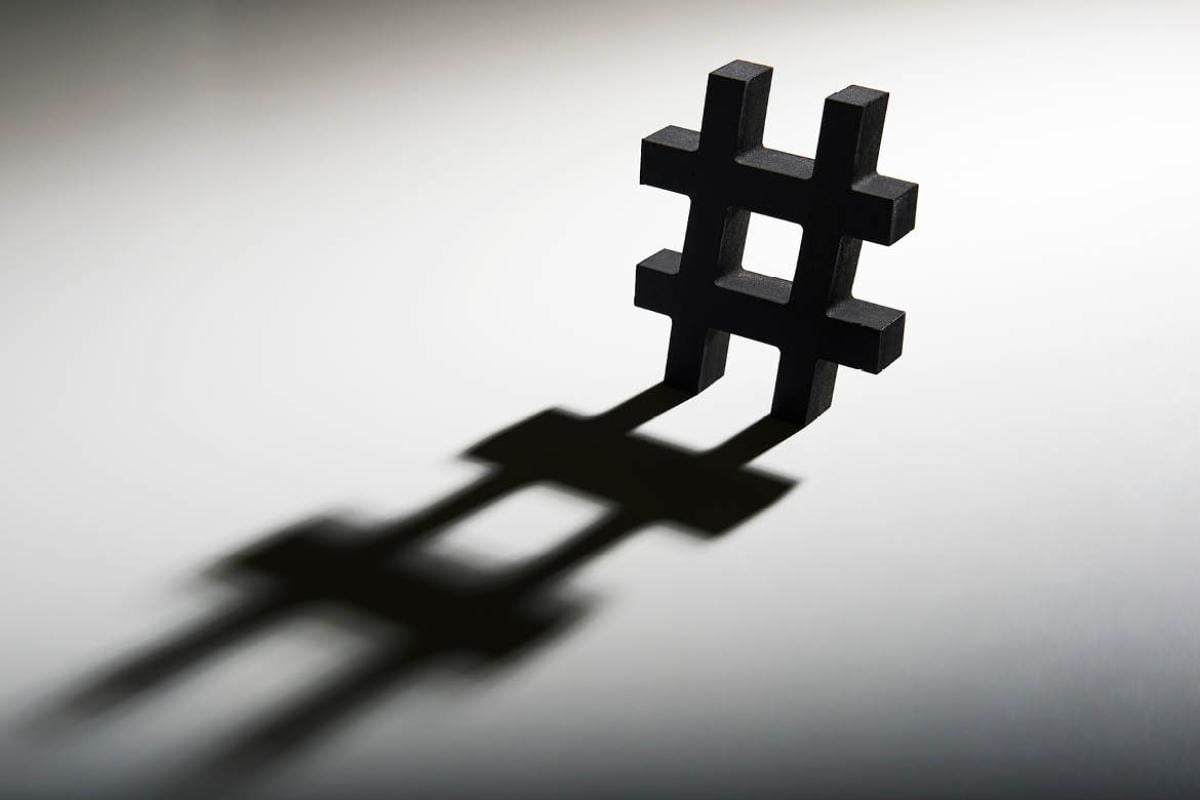 Symbol known as the hashtag