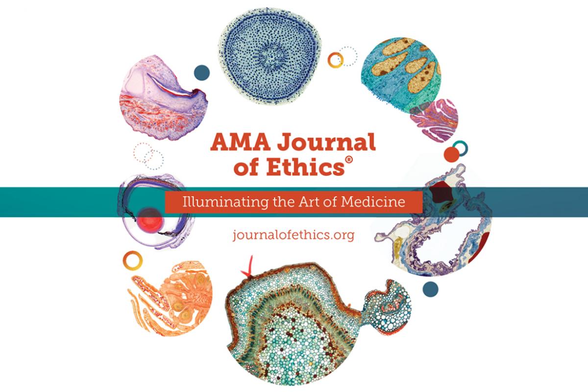 AMA Journal of Ethics illustration with a circle of cells