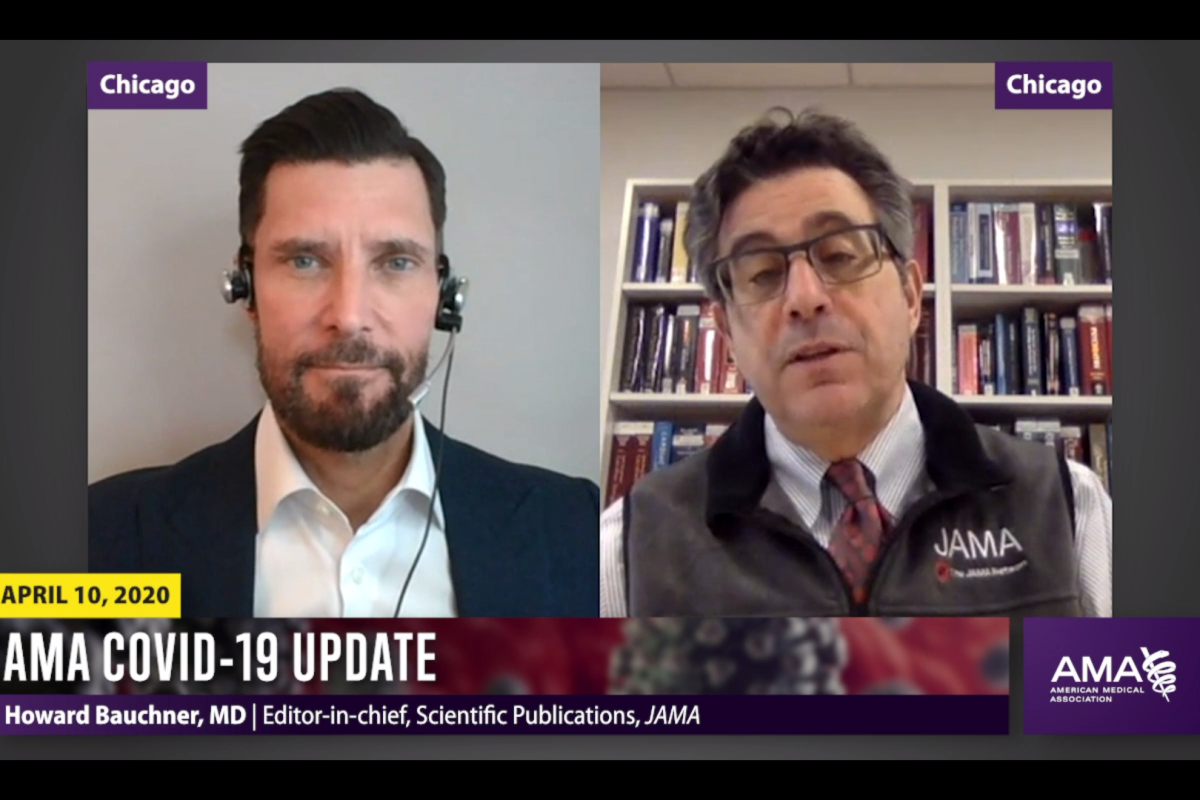 COVID-19 (corona virus) April 10 video screengrab