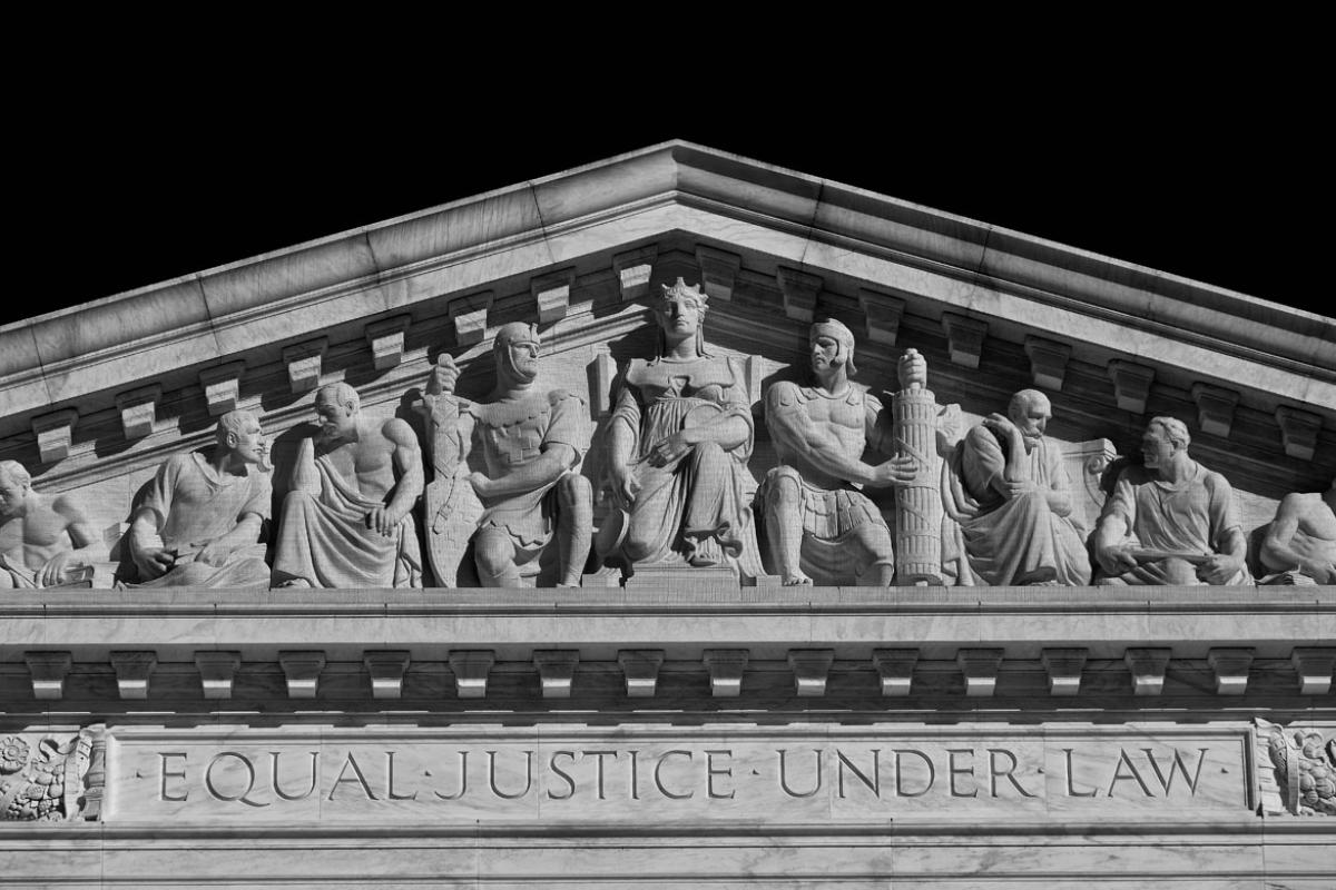Supreme Court building inscription