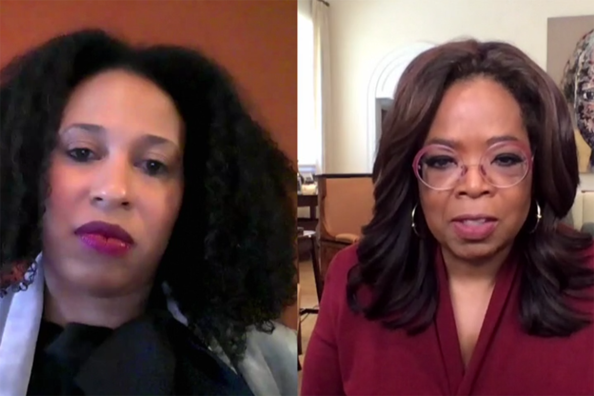 Oprah Winfrey and Dr. Maybank on Apple TV+
